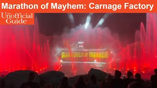 Marathon of Mayhem Carnage Factory at Halloween Horror Nights 30 full [upl. by Crotty35]