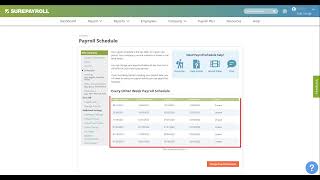 How to Change Your Payroll Schedule  SurePayroll [upl. by Edmondo]