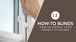 How to Assemble amp Install Your Perfect Fit Blinds  HowTo Blinds [upl. by Kwasi]