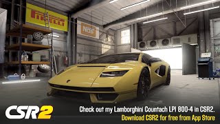 CSR2  Countach LPI 8004 gold manual launch  tune amp shift  6987 [upl. by Marlin]