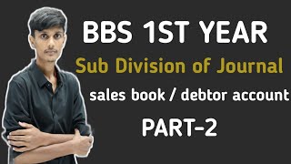 Sales Book and Debtors account  Sub Division of Journal  part2 Accounting Process [upl. by Anerroc]