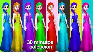 Canciones Congelados y muchas más Canciones Infantiles Populares  congelada elsa rimas colección [upl. by Davon104]