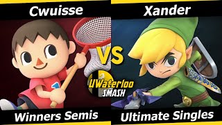 UWaterloo SSBU S23w10 Winners Semis  Cwuisse Villager vs Xander Toon Link [upl. by Stauffer]