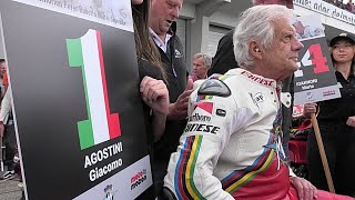 ADAC Sachsenring Classic 2022 Giacomo Agostini auf MV Agusta [upl. by Schoof]