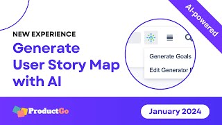 Generate User Story Map with AI  ProductGo  January 2024 [upl. by Kirkwood]