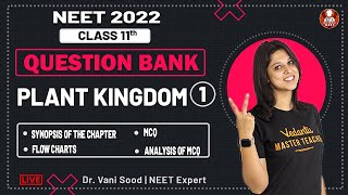 NEET Plant Kingdom  Class 11  NEET Biology Question Bank 1  NEET 2022  Vedantu BioTonic [upl. by Gasparo]