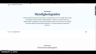 Myndighedsguiden fra institutionen Folketingets ombudsmand [upl. by Vere615]