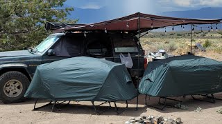 Real Review of our KampRite oversized tent cot [upl. by Norita625]