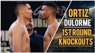 Vergil Ortiz Jr vs Thomas Dulorme 1st Round Knockout Full Fight HD boxing ortiz [upl. by Nailliw]