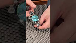 Rolex Milgauss Z Blue Dial Green Crystal Steel Mens Watch 116400GV Review  SwissWatchExpo [upl. by Aubrette427]