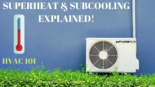 SUPERHEAT And SUBCOOLING Explained HVAC 101 Simple amp Easy [upl. by Atir]