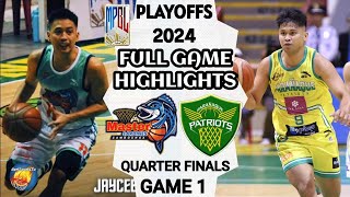 8379 PLAYOFFS  MPBL HIGHLIGHTS  PARAÑAQUE vs ZAMBOANGA  GAME 1 SOUTH QUARTER FINALS mpbl [upl. by Smalley]