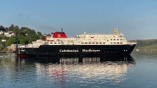 MV Clansman Departs Oban 11524 [upl. by Wernher]