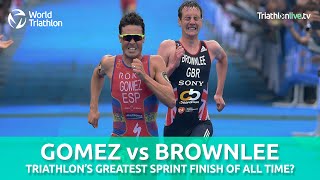 Gomez V Brownlee  An all time great sprint finish [upl. by Eirot606]