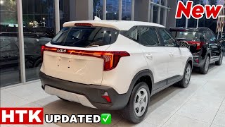 Updated KIA SELTOS HTK 2024 Updated Model  Seltos Htk Second Base Model 2024 White Colour Review [upl. by Attenev]