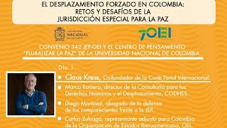 El Desplazamiento Forzado en Colombia Retos y Desafíos de la JEP [upl. by Arah]