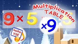 9 TIMES TABLE SONG Learning multiplication table YarMin St [upl. by Ggerk]