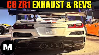 2025 C8 Corvette ZR1 Exhaust Revs Drivebys Real In Person [upl. by Nahtaoj]