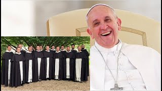 😆 In latest interview Pope Francis promotes Dominican Vocations [upl. by Palm888]