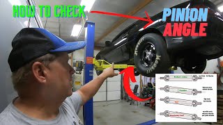 How To Series Check Pinion Angle on 4th Gen Camaro [upl. by Gaylord]