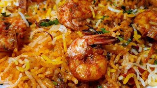 Prawns Biryani Recipe l Jhinga Biryani Restaurant Style [upl. by Fitting]