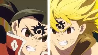 Meliodas amp Arthur VS Hendrickson amp Gil FULL FIGHT SCENE  Seven Deadly Sins  Nanatsu no Taizai [upl. by Keelia492]