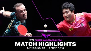 FULL MATCH  Simon Gauzy vs Liang Jingkun  MS R16  WTTMacao 2024 [upl. by Aekin742]