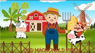 Old macdonald had a farm poems English song 3d animationkids Nursery raymes [upl. by Crow85]