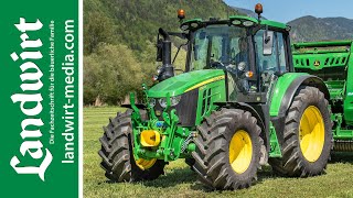 Probefahrt mit dem John Deere 6120M  landwirtmediacom [upl. by Tisha]