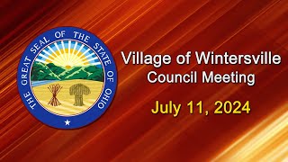 Village of Wintersville Council Meeting  July 11 2024 [upl. by Atiloj]