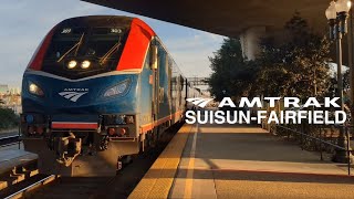 Amtrak and Capitol corridor trains at susiunfaifield station [upl. by Camellia682]