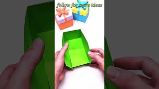 diy handmade gift box using with paper youtubeshorts [upl. by Yartnoed]