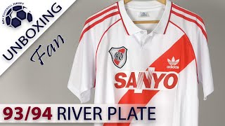 AC River Plate Home Retro Jersey 1994 Kitgg Fan Version Unboxing Review [upl. by Anayeek]