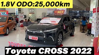 Toyota Cross 18V 2022 Odo 25000km xe gia đình  màu đen nội thất đen Full phụ kiện lịch sử hãng [upl. by Namar666]