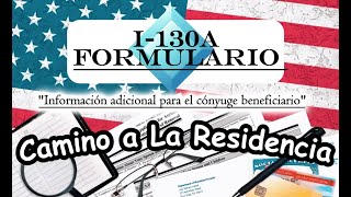 Como llenar correctamente el FORMULARIO I130A para USCIS TUTORIAL 2024 [upl. by Yelra]