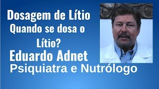 DOSAGEM DE LÍTIO  Existe Lítio Baixo  Devo Dosar o Lítio no Sangue [upl. by Kassel]