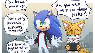 Mecha AU Shadow Meets Sonic and Tails comic dub collaboration [upl. by Leiba804]