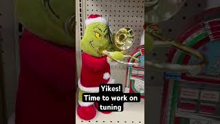 Yikes That’s some interesting intonation trombone tuning toys christmas christmastoys [upl. by Airdnua]