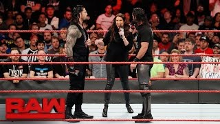 Seth Rollins and Roman Reigns are out for Braun Strowman Raw Dec 26 2016 [upl. by Leonerd]