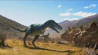 Gorgosaurus pack vs Pachyrhinosaurus tribe fight for survival  Walking with Dinosaurs [upl. by Enihpad685]