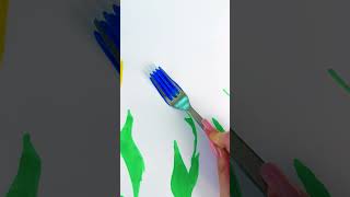 Fork Drawing Hack for Fun Play Time 🍴🖼️ [upl. by Mcripley742]