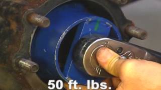 How to adjust Wheel Bearings on a Rear Drive Axle [upl. by Dave]