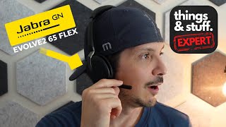 Jabra Evolve2 65 Flex  Unboxing Device Overview Audio Demo Microsoft Teams Integration Demo [upl. by Dnumde]