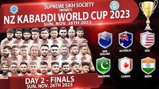 LIVE KABADDI  FINALS  New Zealand World Kabaddi Cup 2023 [upl. by Aerdnahc]