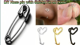 DIY Safety Pin Nose Piercing and the Aftermath [upl. by Hannad]