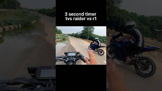 3 second timer tvs raider vs R15 trending viral shorts [upl. by Ayrb]