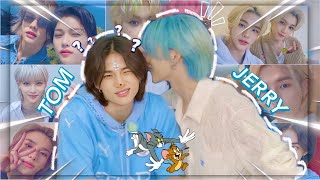 Hyunjin amp Felix are a living Tom and Jerry  Hyunlix moments [upl. by Ahsiloc793]