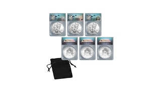 2017 MS69 ANACS Silver Eagle Complete Mint State Set [upl. by Malvie]