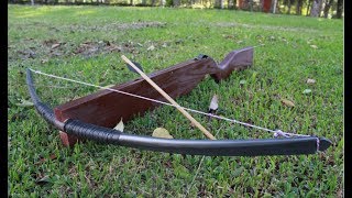 Como fazer uma Balestra CROSSBOW de PVC e MADEIRA [upl. by Erek]