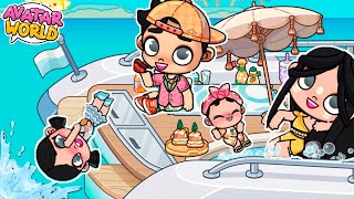 ¡PRIMERAS VACACIONES FAMILIARES EN YATE 🚤🏝️en AVATAR WORLD NALA💞 [upl. by Nylyram87]